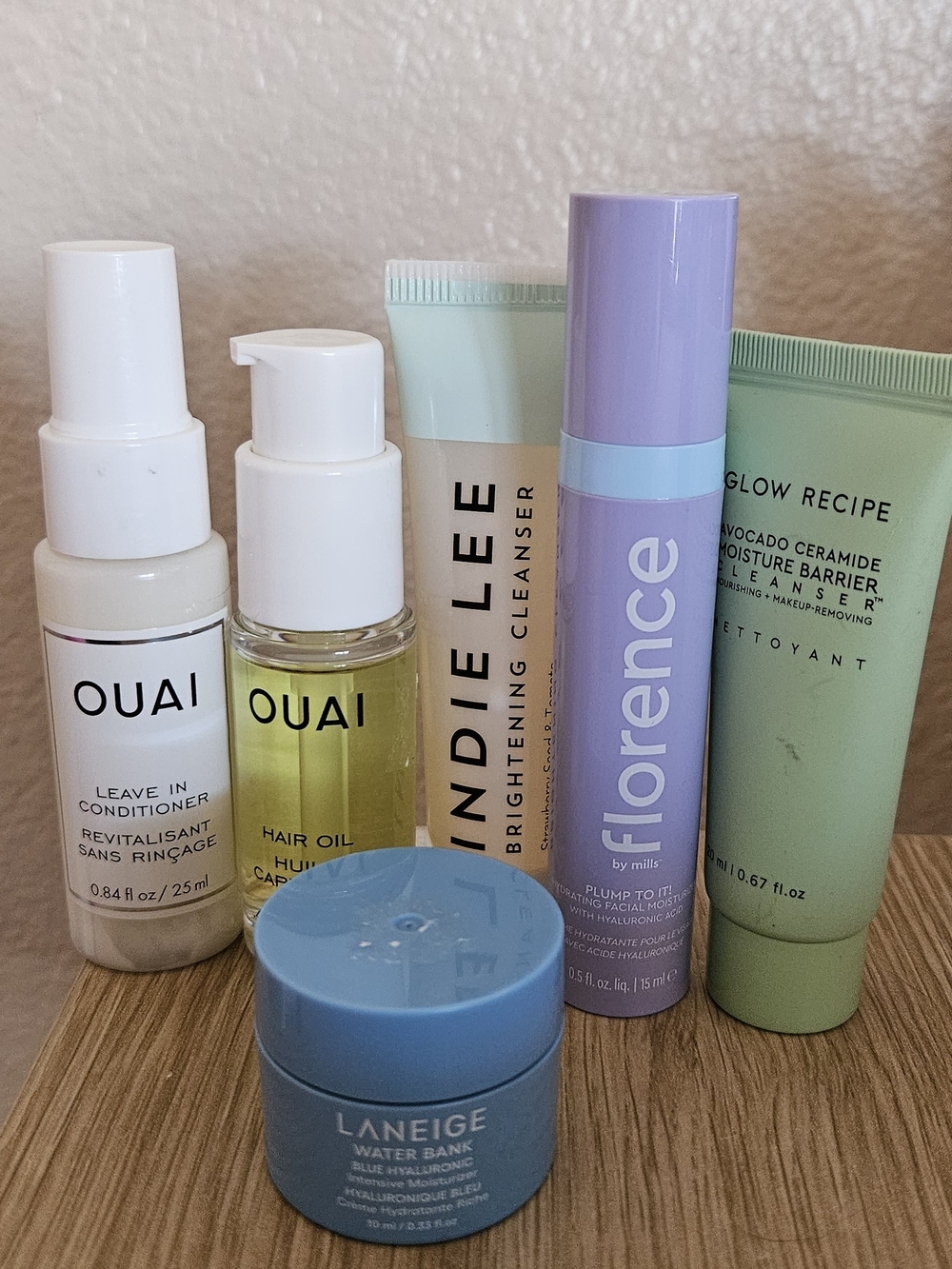 Random Travel Bundle - Ouai, Laneige, Glow Recipe, Florence, Indie Lee